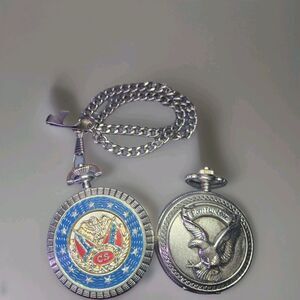 Lot of 2 Vintage Style Pocket Watches – Robert E. Lee CWLM & Remington Quartz